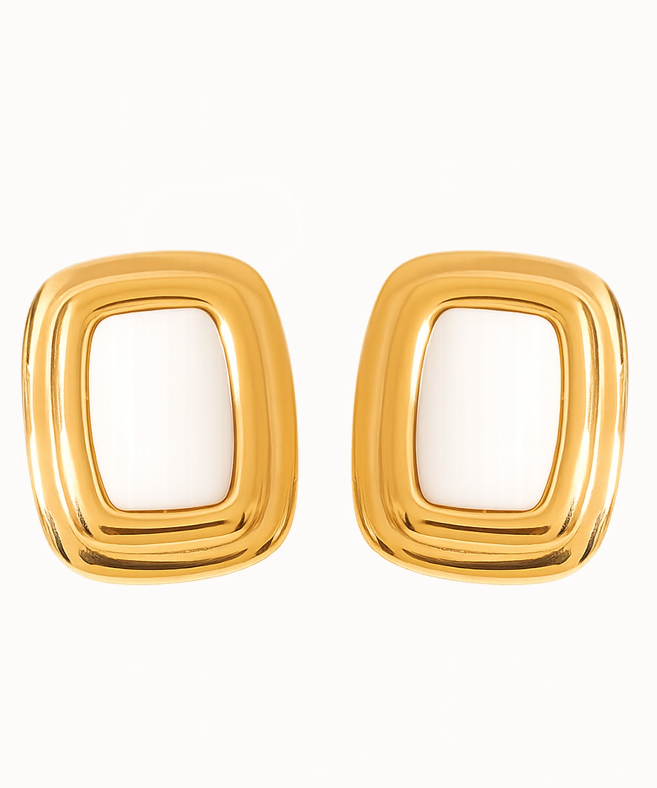 cercei inox, auriu, perle de cultura, cercei statement, cadou, bijuterii, realizat manual, cercei hipoalergenici, agata alba, vintage, pietre semipretioase