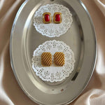 cercei inox, auriu, perle de cultura, cercei statement, cadou, bijuterii, realizat manual, cercei hipoalergenici, agata alba, vintage, pietre semipretioase, onix