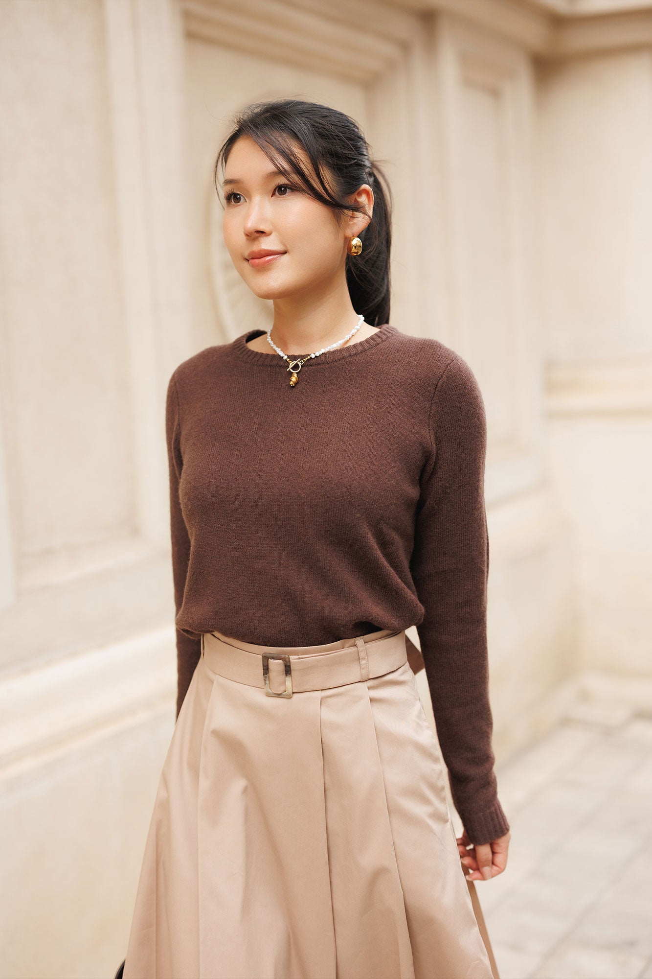 Colier, inox, aur, hipoalergenic, cadou, handmade, realizat manual, bijuterii, perle de cultura, pandantiv, perla baroc, auriu, pietre semipretioase, hematite, , accesorii, handcrafted, statement, lant, lantisor, cadou